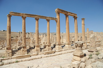The ruined city of Jerash is Jordan's largest and most interesting Roman site, and a major tourist...