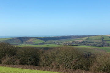Fototapeta premium Landscape view over the South Downs, Sussex