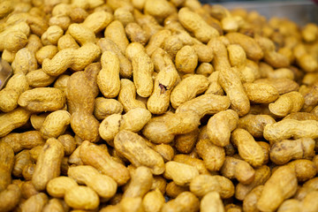 close up of peanuts
