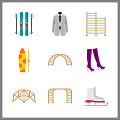 active icon. grey costume and ice skate vector icons in active set. Use this illustration for active works.