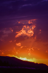 Sunset in Georgia (Resort Bakhmaro, Height 2050m.)