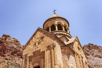 Fototapeta na wymiar St Astvatsatsin church of the Noravank monastery in Armenia built in 1339 AD