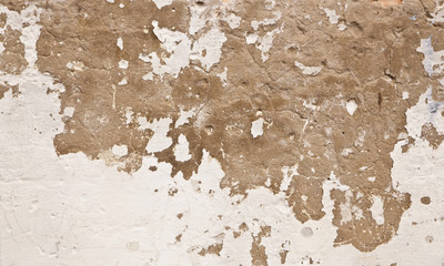 old plaster wall as an element of the packaging design