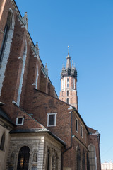 Fototapeta na wymiar historical buildingin the center of Krakow city