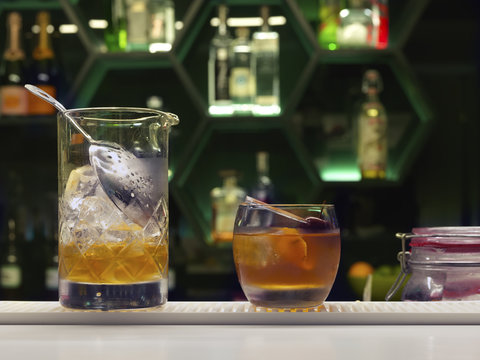 Cocktail bar orange