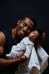 selfless,unconditional, forgiving parental love.the purest love. close up portrait. isolated on the...