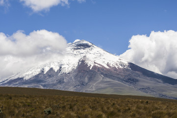 Volcano Cotopaxi, Ecuador / Cotopaxi stratovolcano in the Andes of Ecuador, South America.