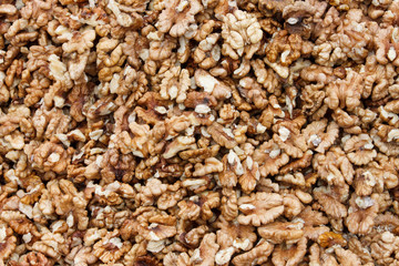 A lot of walnuts as backround