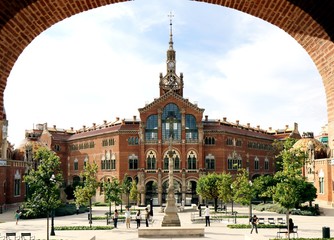 barcelona, Hospital de la Santa Creu i Sant Pau, Hospital of the Holy Cross and Saint Paul, spain,...