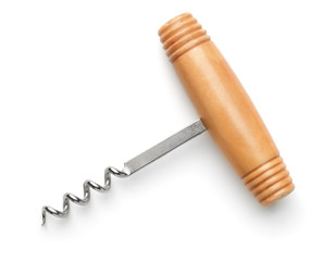 Top view of  corkscrew