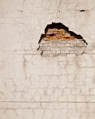 texture of wall with brick with plaster as background. As an element of packaging design.