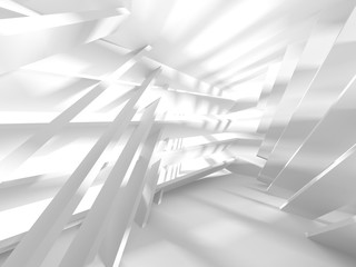 Obraz premium Abstract Modern White Architecture Background