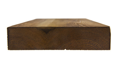 wooden board isolated on white background