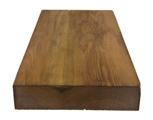 wooden board isolated on white background