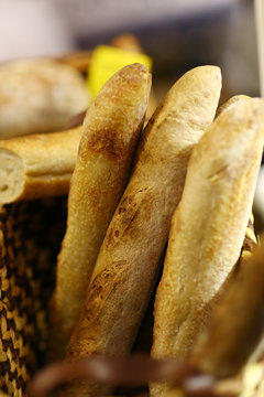 vegan french baghet close up photo