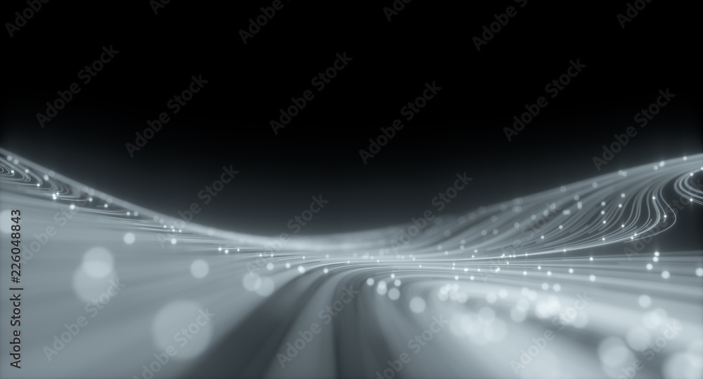 Wall mural 3d topographic map background concept. topo contour map. rendering abstract illustration. valleys an