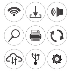 series icon set  devices. computer