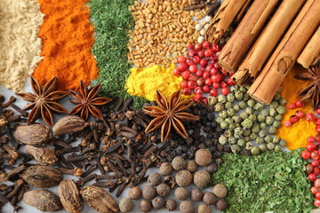 Spices and herbs.