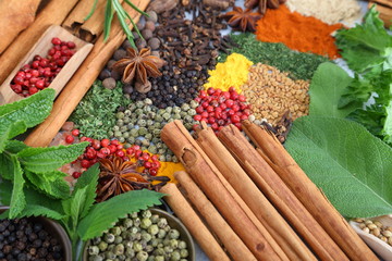Spices and herbs.