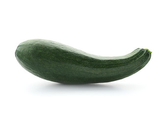 Fresh zucchini on white background