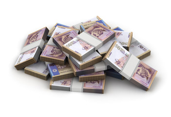 Stack of Colombian Pesos