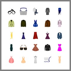 25 hair icons set