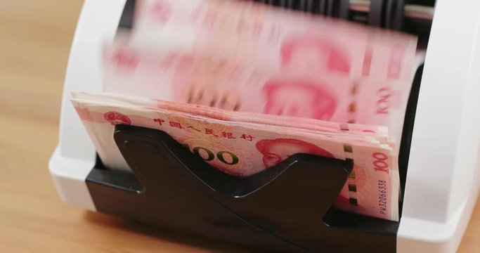 Money counter for Chinese banknote