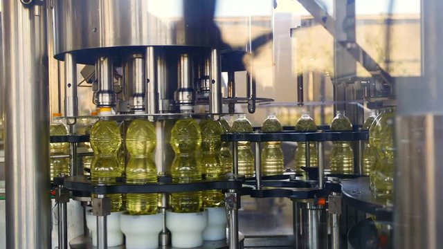 Sunflowers oil production factory line