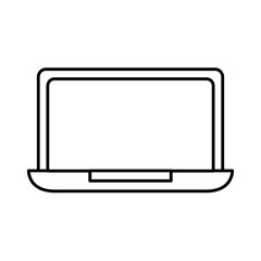 laptop computer device isolated image