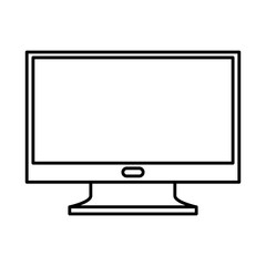 computer monitor technology isolated image