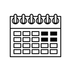 calendar date reminder plan isolated image