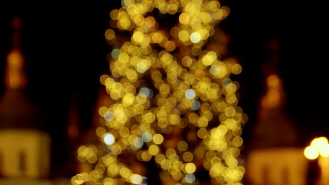 Translucent glowing lights. From the top to the bottom.