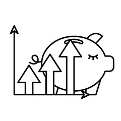 piggy bank statistics chart financial