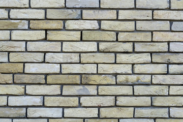 Background of old vintage brick wall texture