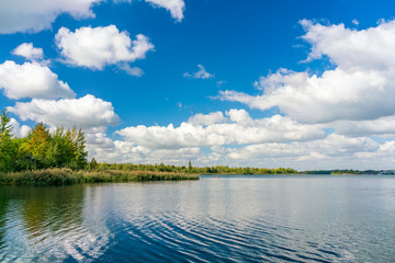 Plakat Markkleeberger See bei Leipzig, Sachsen, Deutschland