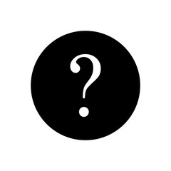 Question vector icon, ask symbol. Simple illustration, flat design for web or mobile app