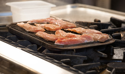 Grilled chicken fillets
