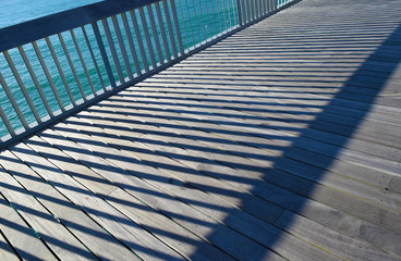 Wooden Pier Decking Structure Angles