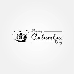 Obraz na płótnie Canvas happy columbus day design