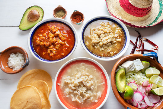 Mexican pozole soup