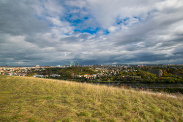 Fototapeta na wymiar Prague panorama with Pankrác district
