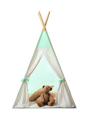 Cozy play tent for kids on white background © Pixel-Shot