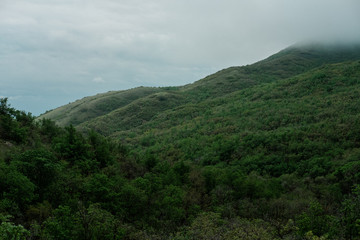 Fototapeta na wymiar Utah Mountain Covered in Rain Clouds