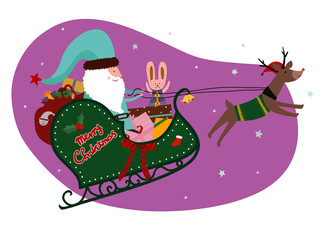 Fototapeta premium Christmas sled