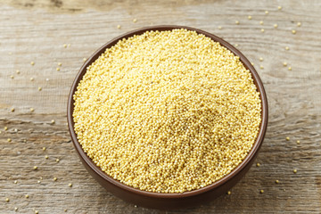 a plate of croup of millet