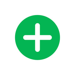 Obraz premium Plus vector icon, Modern flat sign isolated on white background 