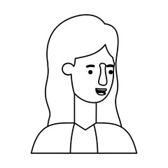 beautiful and young woman character