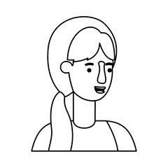beautiful and young woman character