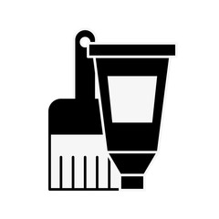 Obraz premium artistic design color tube and brush