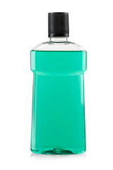 mouthwash isolated on white background
